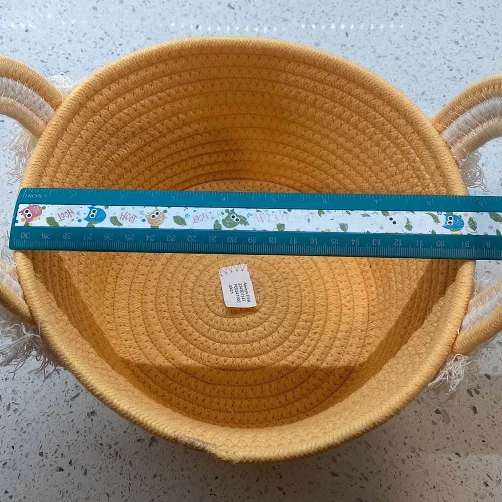 NWT Orange Rainbow Easter/Storage Rope Basket